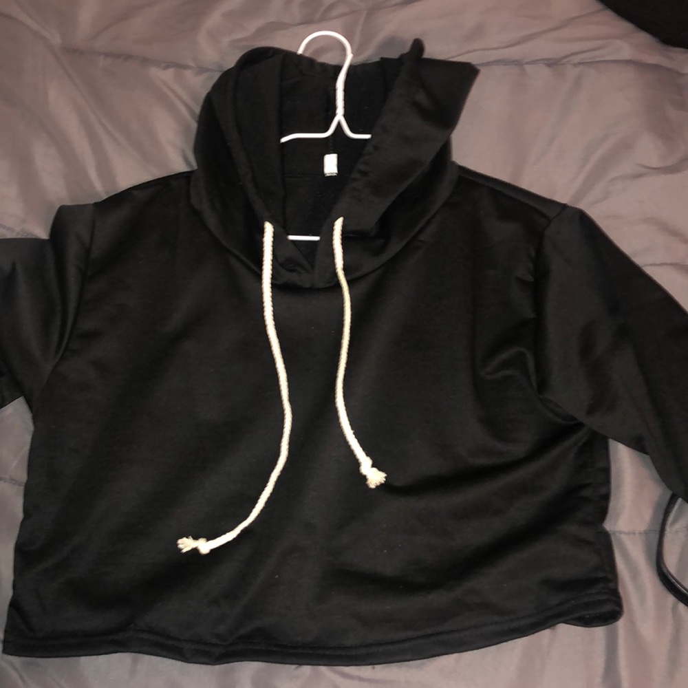 cropped black jacket